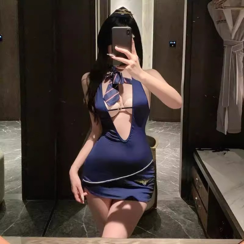NIGHT TIME ชุดคอสเพลย์ยั่ว ชุดแอร์โฮสเตสผู้หญิง ชุดอาชีพ 😘 M-5XL | 40-100กก. ชุดแอร์เซ็กซี่ S-236 - รูปที่ 2