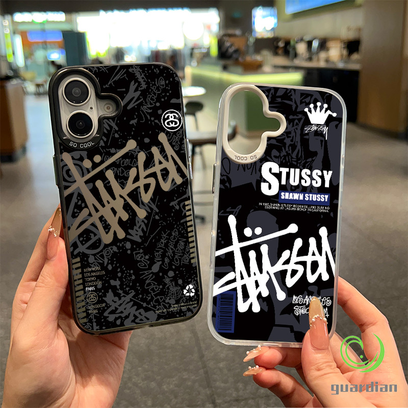 สำหรับ iPhone เคสไอโฟน 13 14 11 Pro 16 16 Pro Max แบรนด์สตัซซี่ 15 14 Plus 12 15 13 14 PRO 11 MAX X XS MAX XR 7/8PLUS