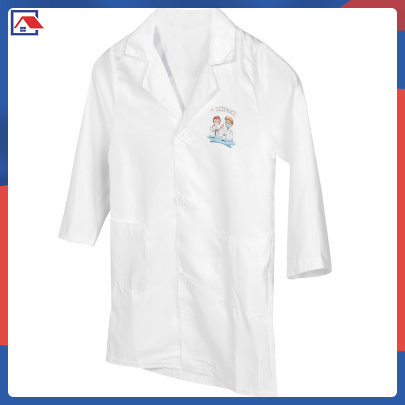 Who Unisex นักวิทยาศาสตร์ Play House เสื้อผ้าเด็กวิทยาศาสตร์ Coat Lab อายุเด็กนักเรียน erkenai