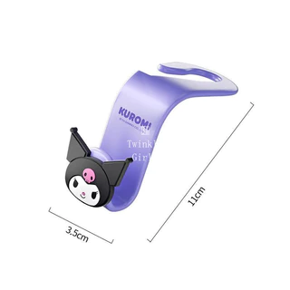 ขอเกี่ยวรถยนต์ Sanrio น่ารัก (Kuromi, Hello Kitty, Cinnamoroll) สำหรับเกี่ยวของหลังเบาะ รองรับน้ำหนักดี ช่วยจัดระเบียบในรถ ของน่ารักจำเป็นต้องมี