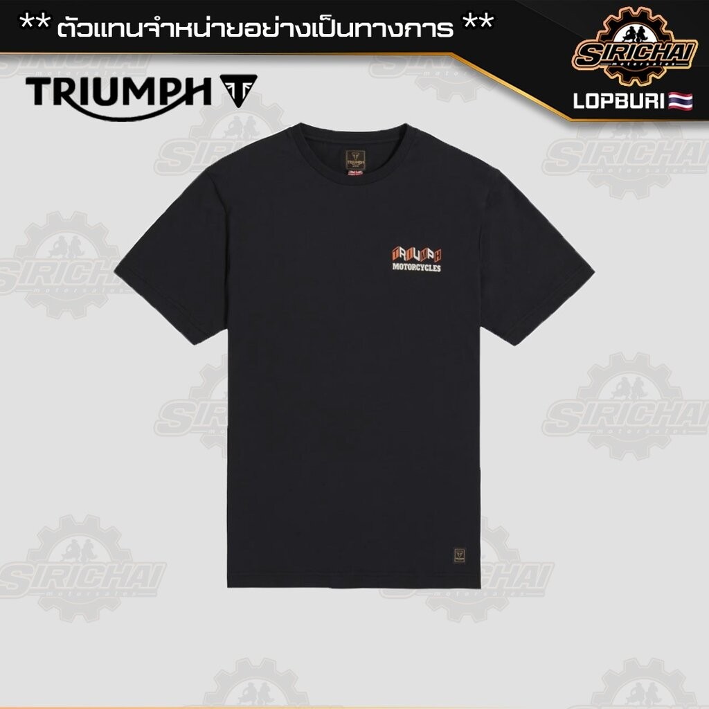 เสื้อยืด Triumph GOOD VIBES BLACK MTSS25131