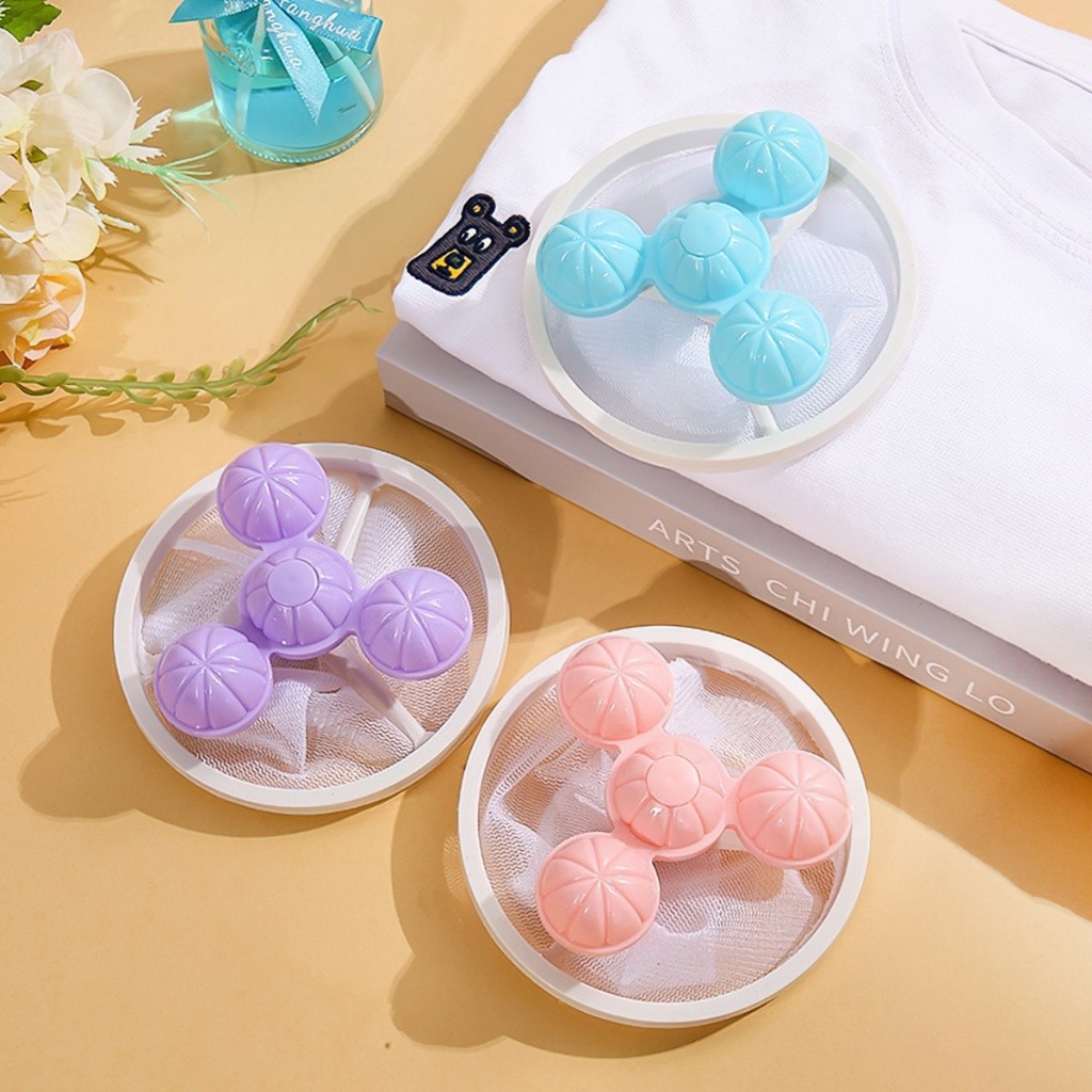 ถุงกรองลอยเครื่องซักผ้าทําความสะอาดและขจัดสิ่งปนเปื้อนวัสดุ pp ลูกซักผ้าทําความสะอาดไจโรทําความสะอาด