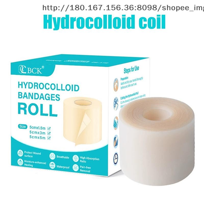 [🔥Mini Spend ฿0 Get ฿5🔥] Hydrocolloid Roll สําหรับ Wound Care ผ้าพันแผลแพทช์ไฮโดรคอลลอยด์แบบมีกาวในตัว, ผ้าพันแผลเจ็บเตียง, ดูดซับสูงสําหรับ Burn TH