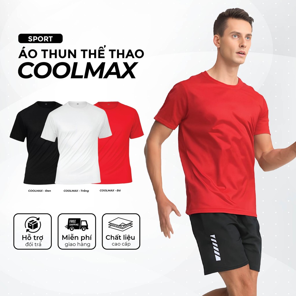 CoolMax Running T-Shirt เสื้อยืดกีฬา CoolMax R Gym T-Shirt