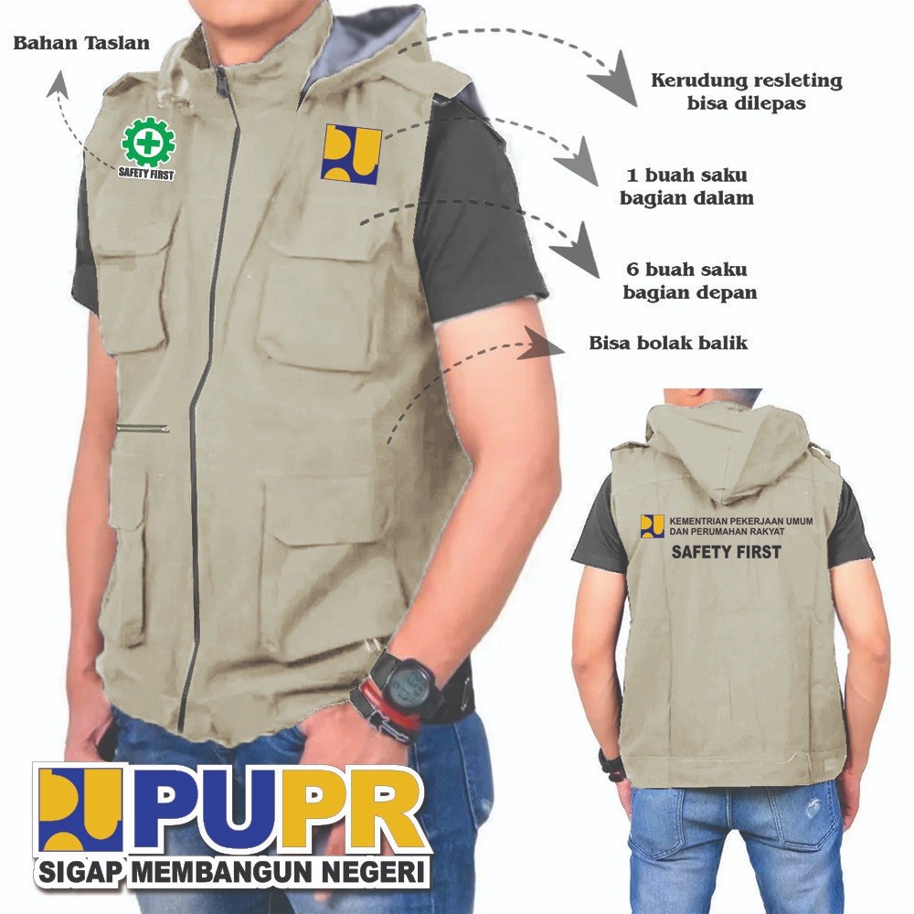 เสื้อแจ็คเก็ต VEST PARACHUE พร้อมกระเป๋า / เสื้อแจ็คเก็ต DISTRO / เสื้อแจ็คเก็ต VEST SAFETY / เสื้อแ