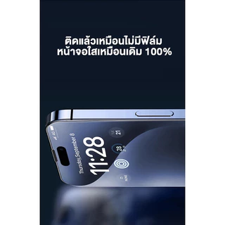 ฟิล์มกระจก iPhone เต็มจอ 9D ของแท้ iPhone 16 16PROMAX 15 14 11 12 13pro XR X XSMAX 7/8PLUS รุ่นกาวเต็มแผ่น ไม่มีขอบขาว