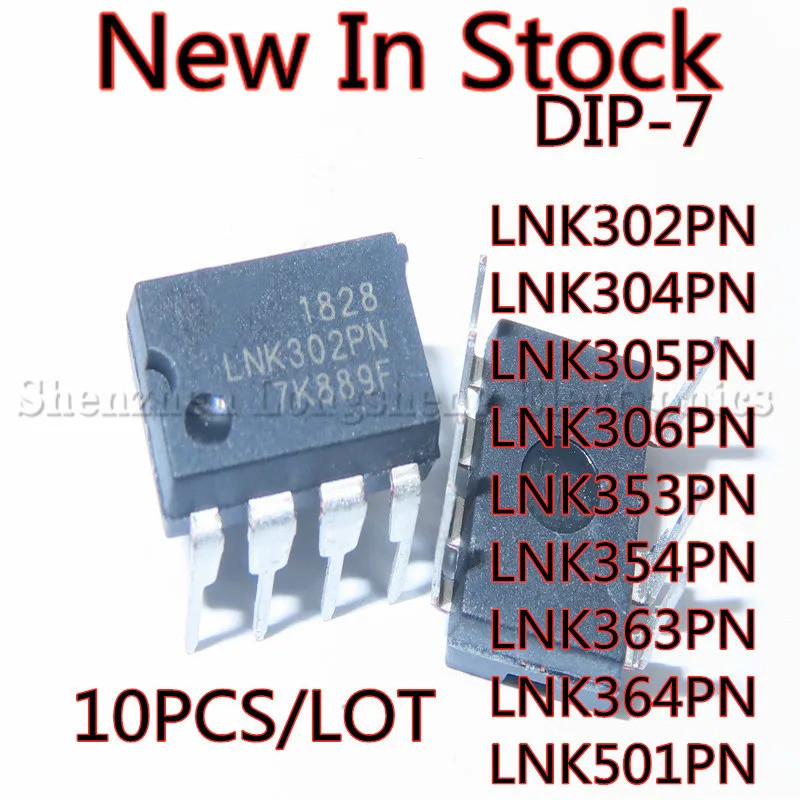 1-5PCS LNK302PN LNK304PN LNK305PN LNK306PN LNK353PN LNK354PN LNK363PN LNK364PN LNK501PN DIP-7 ชิป ic