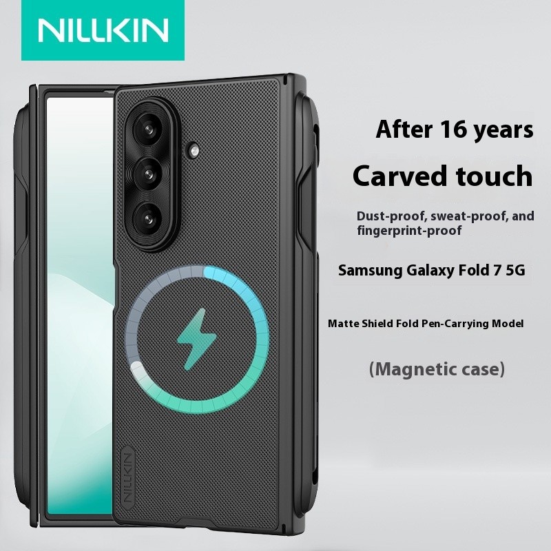 NILLKIN NILLKINพร้อมปากกาสําหรับ Samsung Galaxy Z Fold7 case/Fold7 เคสโทรศัพท์แบบพับได้ Magnetic she