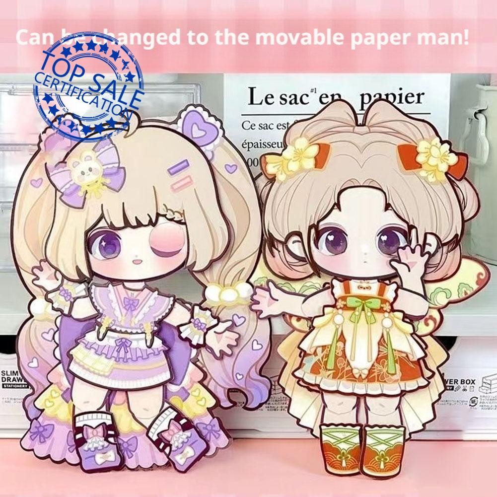 Creative 3d กระดาษตุ๊กตากระดาษเคลื่อนย้ายได้ตุ๊กตาการ์ตูน Diy น่ารักชุดตุ๊กตากระดาษ Joint R2w7