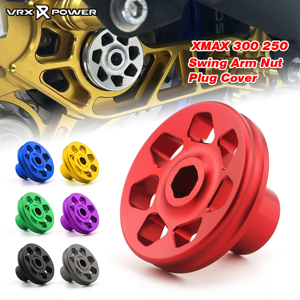สําหรับ YAMAHA XMAX300 v1 v2 v3 2017-2025 รถจักรยานยนต์ CNC ด้านหลัง Swing Arm Nut ปลั๊กดัดแปลงอุปกรณ์เสริม