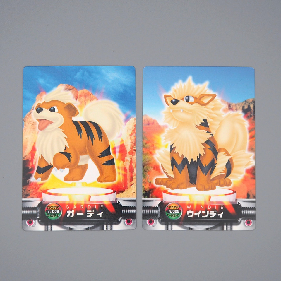 Pokemon Card Carddass Arcanine Growlithe Advanced Generation M-NM Japanese q511