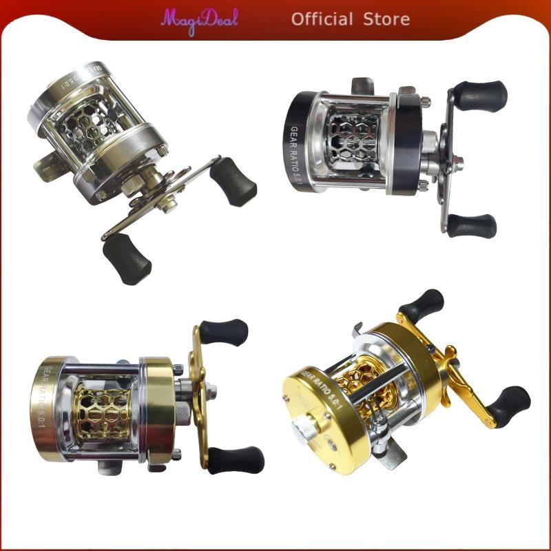 MagiDeal W300L/W300R รอกเบทคาสติ้ง อัตราทดเกียร์ 0:1 พร้อมระบบป้องกันการสึกหรอบาเรียริง