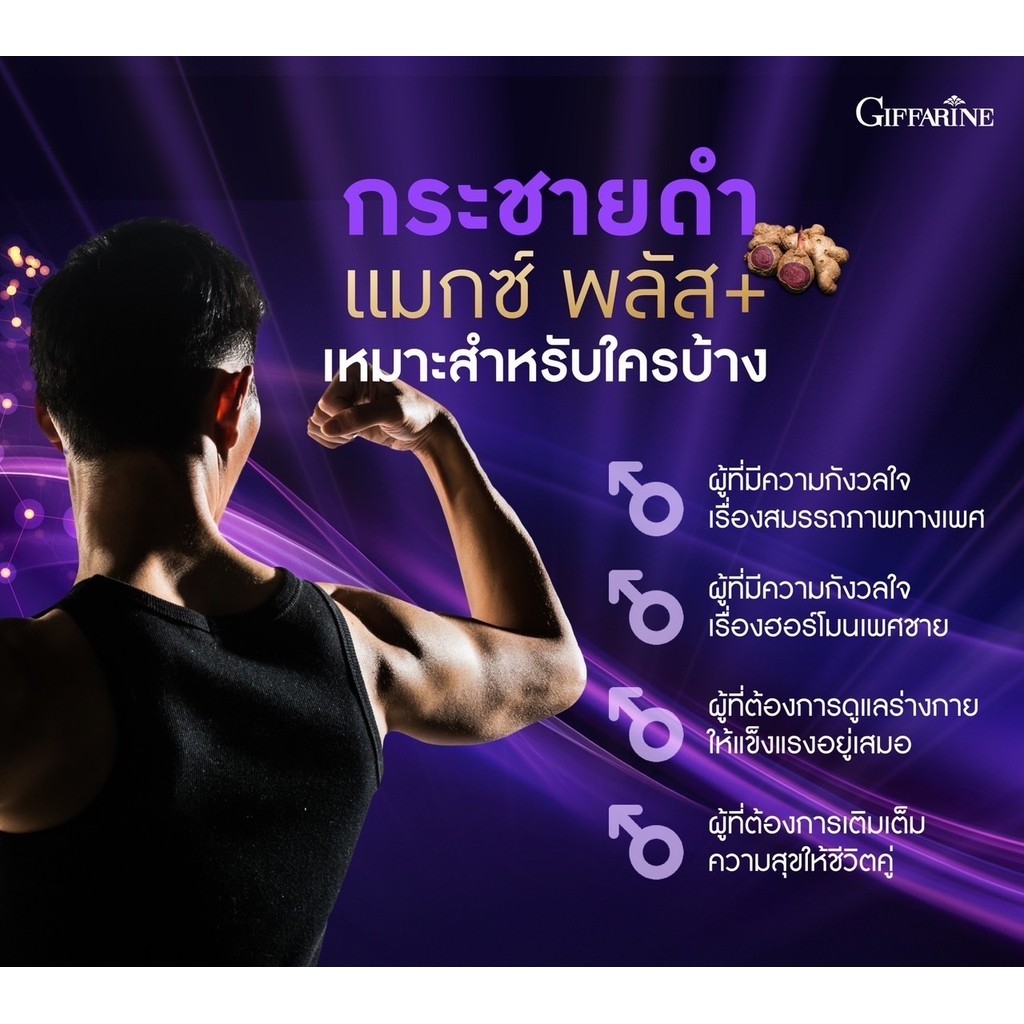 กระชายดำ กิฟฟารีน Giffarine Black Galingale Capsule บำรุงร่างกาย เสริมพลัง เสริมสมรรถภาพ สุขภาพดี - รูปที่ 4
