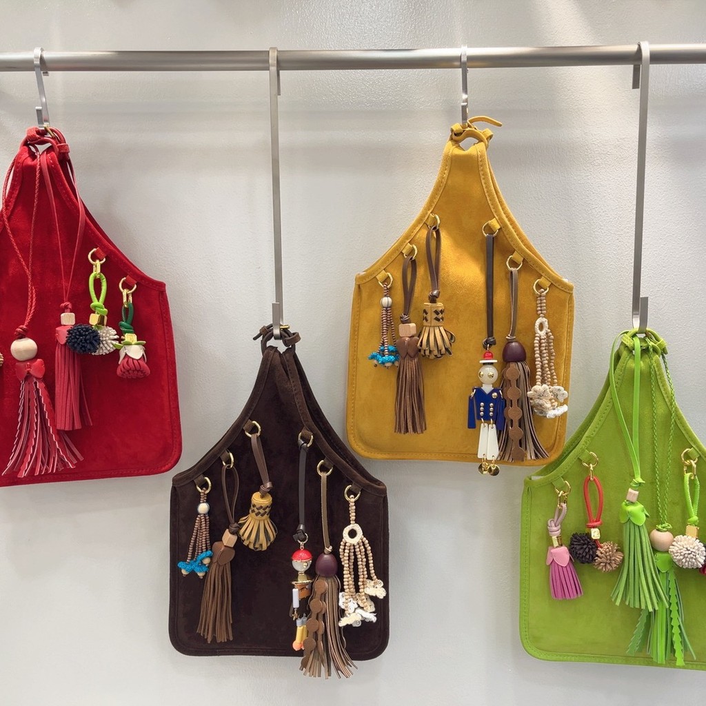 2025 Simple miu Home Genuine Leather Frosted Pendant Bag Suede Suede Vest Bag Handbag