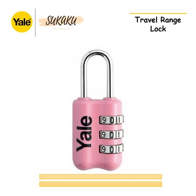 YALE PADLOCK YP2/26/128/1P สีชมพู Travel Lock PADLOCK SUITCASE PIN