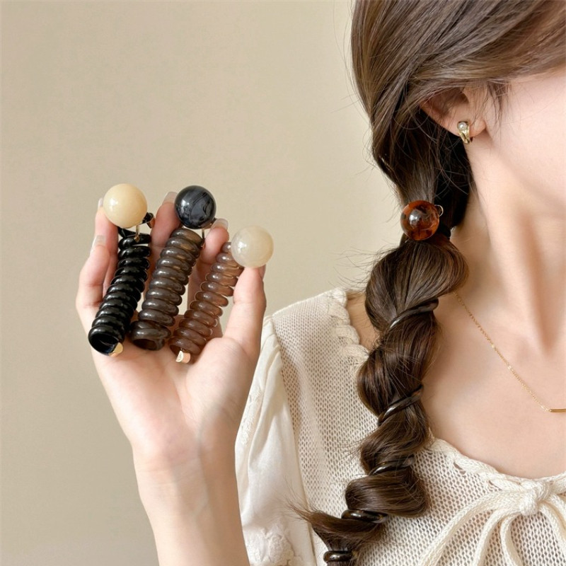 อุปกรณ์ผมแบบเกาหลีสำหรับผมหางม้า ยืดหยุ่นสูง