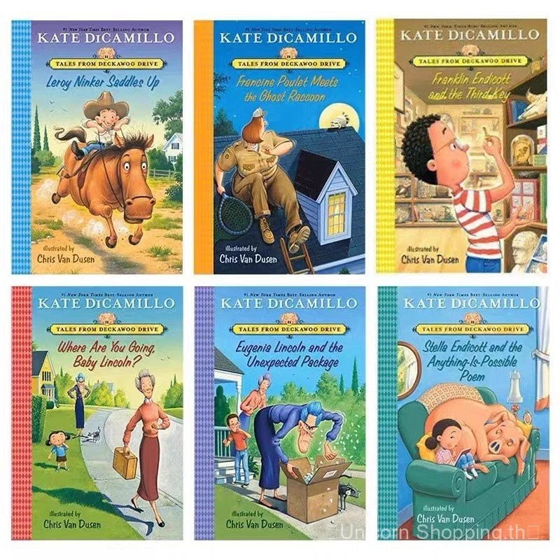 Mercy Waston Piglet Macy Sequel 6 เล่ม Point Reading Edition เด็กหนังสือภาพภาษาอังกฤษ Bridge Chapter