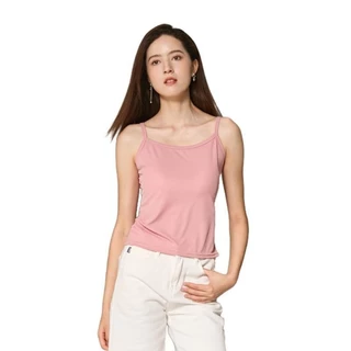 (S-3XL)เสื้อกล้ามสายเดี่ยว ทรงครอป มีซับในทรงบราเซ็ต ใส่ได้ทุกลุค เสื้อกล้ามลำลอง เบสิก สีพื้นสำหรับสตรี นุ่มและใส่สบาย