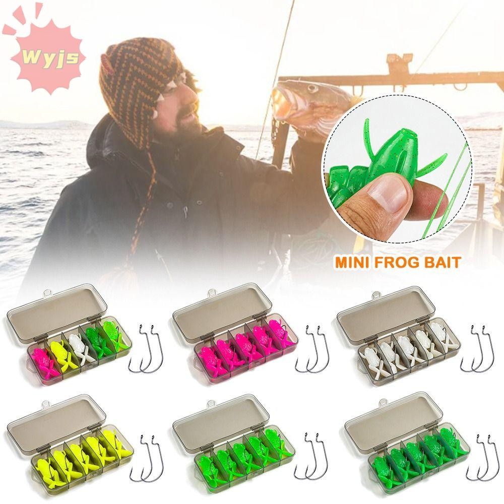กบนุ่มเหยื่อตกปลาระหว่าง 5 และ 10 กรัม สีสันหลากหลายพร้อมตะขอ Jigging TPE สำหรับตกปลา