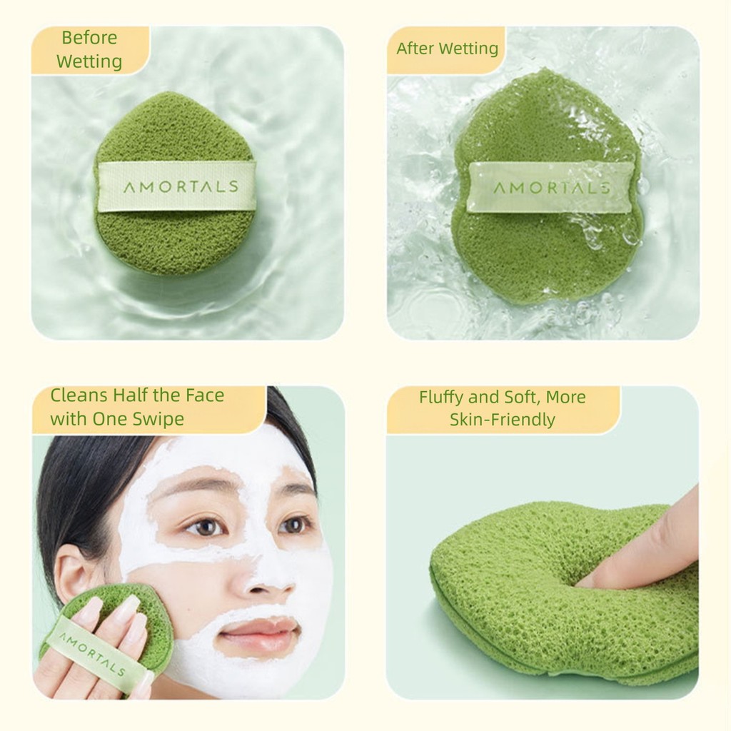 พัฟทําความสะอาด ถุงมือหยดน้ํา, น้ํายาทําความสะอาดฟองน้ําหน้าสําหรับล้างหน้า, เครื่องมือขัดผิวอ่อนโยนสําหรับทําความสะอาดอย่างล้ําลึก, พัฟล้างหน้าแบบใช้ - รูปที่ 3