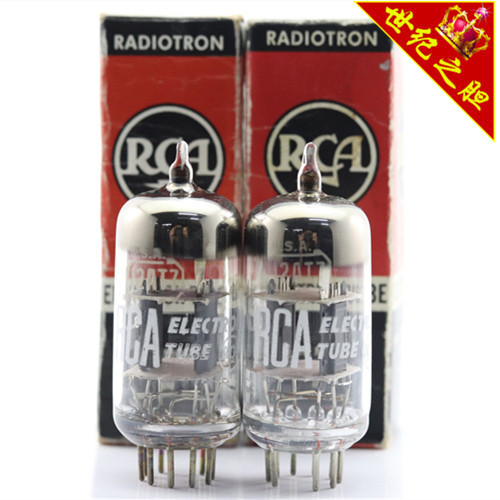 ยี่ห้อใหม่อเมริกันกล่องเดิม RCA 12AT7/ECC81/6201/แหวน/แหวนขนาดใหญ่ 12at7 หลอด