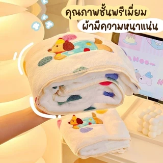 🏷️[Home] ผ้าขนหนู ผ้าเช็ดตัว อาบน้ำ ผ้าเช็ดผมได้ ผ้าขนหนูขนแกะปะการัง สามารถห่อได้ทั้งตัว140*70cm นุ่มมาก ลายน่ารัก