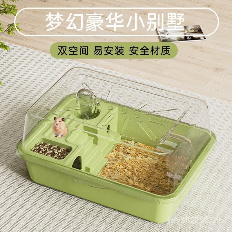 ราคาถูก Big Deluxe Prison-Proof Running Wheel หนูแฮมสเตอร์โปร่งใส Big Villa Supplies Dedicated House