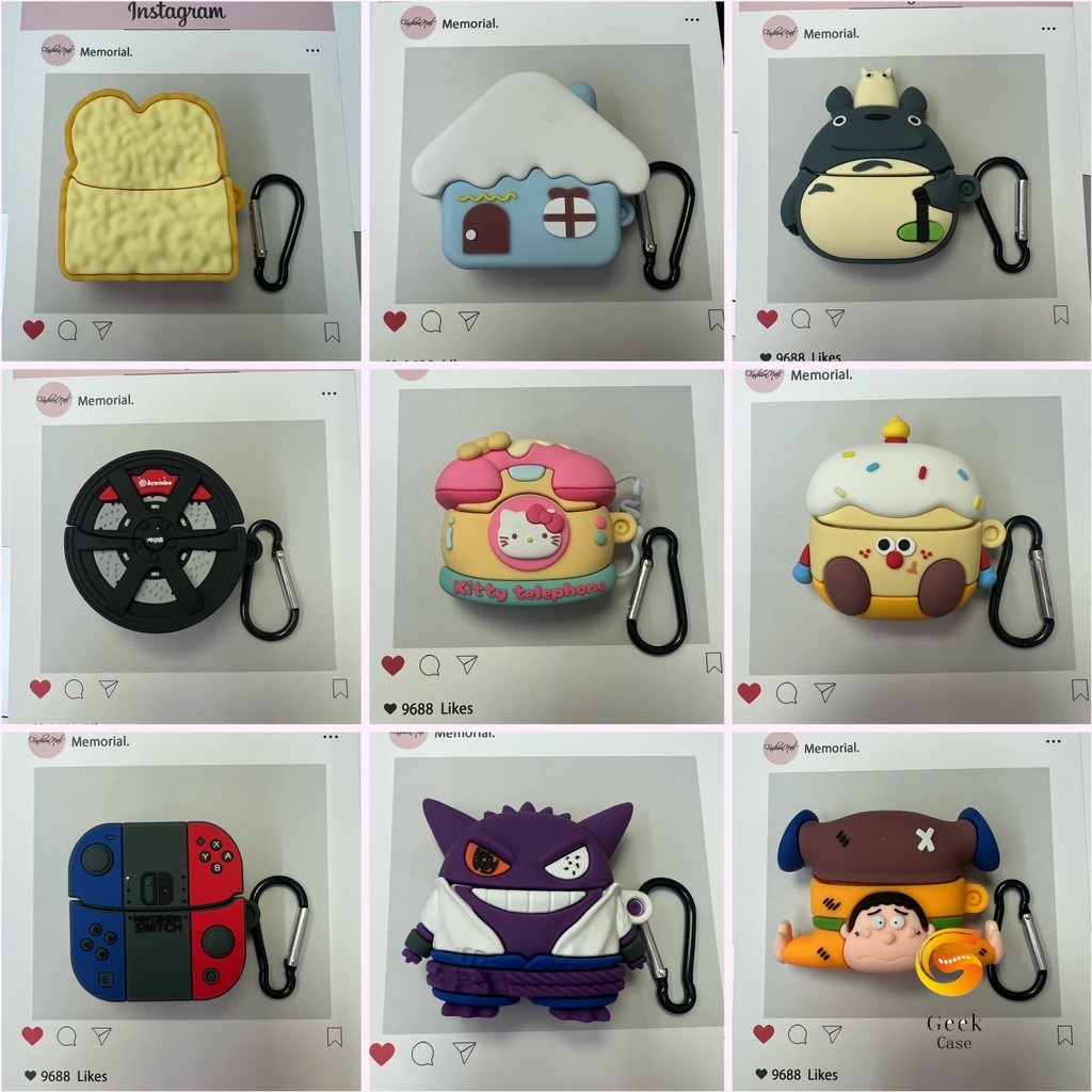 Geek สําหรับ Lenovo LP2 Pro เคส Case เคสหูฟังบุคลิกภาพลายดอกพีช 4 สีน่ารัก