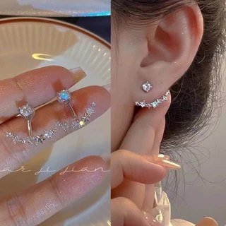 ต่างหูมุกสองสวมคู่สําหรับผู้หญิง 2024 ต่างหูเกาหลีใหม่
