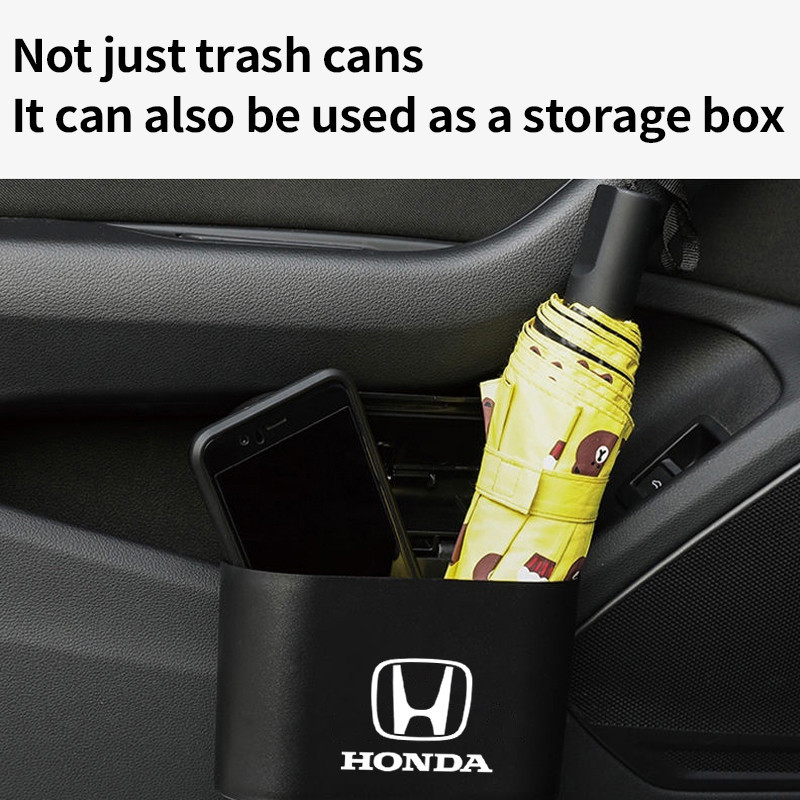 Honda ถังขยะแขวนรถ ถังขยะในรถ กล่องแขวนอเนกประสงค์ในรถ ถังขยะในรถยนต์ ใบเล็ก สำหรับ Honda civic 11th gen fd fc eg fk HRV Jazz City Mugen Fit Vezel Accord BRV WRV Stream - รูปที่ 3