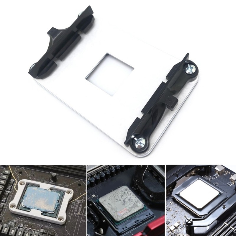 Niki CPU Cooling Retention Bracket เมนบอร์ดสีดําฮีทซิงค์พัดลมฐาน Mount Bracket แผ่นสําหรับ AM4 A320 