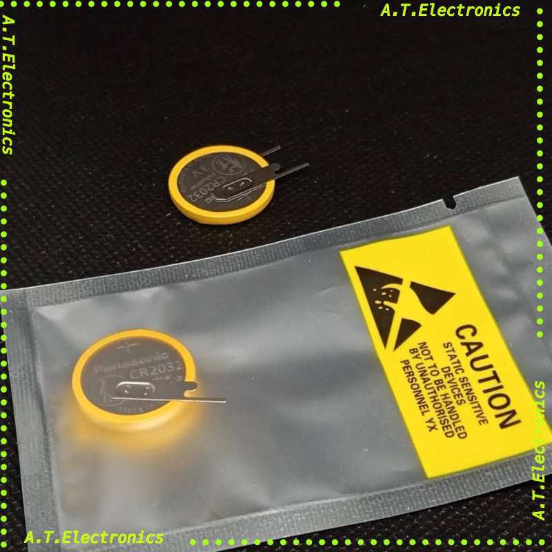 พร้อมส่ง! CR2032  ถ่านไบออส CR2032 3V มีขาเพื่อบัดกรี แบตเตอร์รี่ Panasonic ออกบิลได้