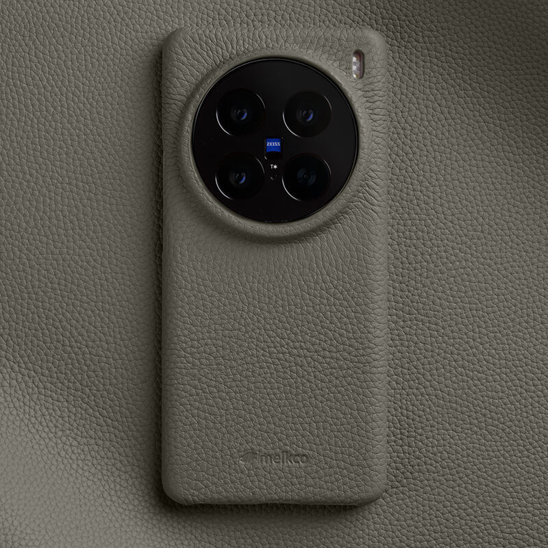 Melkco ของแท้หนัง Anti-slip เคสโทรศัพท์สําหรับ Vivo X100 Ultra X200 Pro Mini X90 Plus X100s Pro สีทึบหรูหรา Cowhide ผิวฝาครอบป้องกัน
