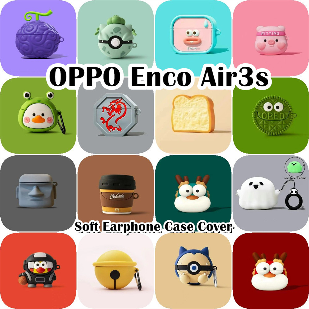 READY STOCK! นําไปใช้กับ OPPO Enco Air3s เคส Case เคสหูฟัง นวัตกรรม ซิลิโคนนุ่ม เคส เคสหูฟัง NO.2