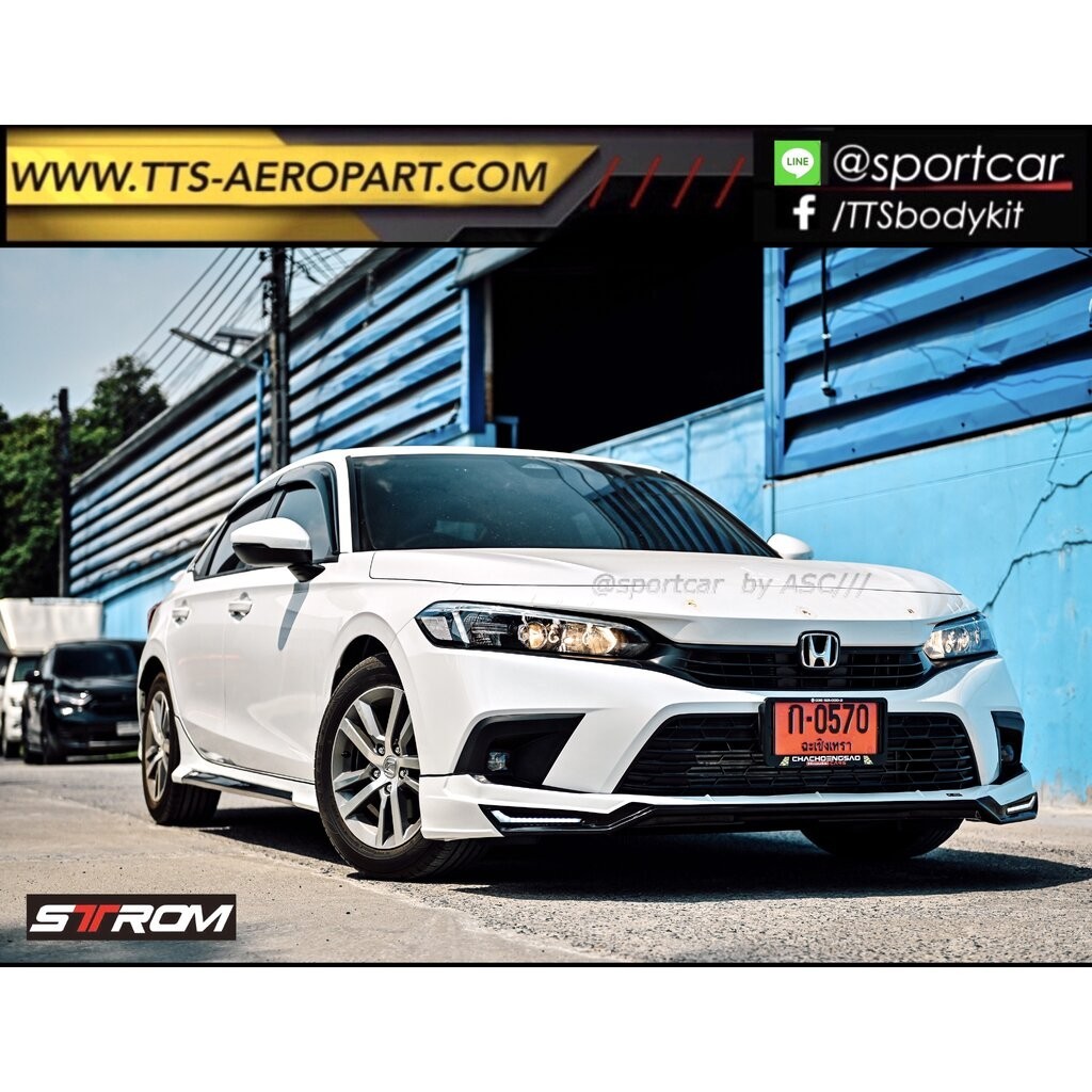 ชุดแต่ง Civic FE 2021 2022 2023 สำหรับ Civic FE Turbo และ Civic FE EHEV ทรง STROM PLUS - มีไฟ DRL, C