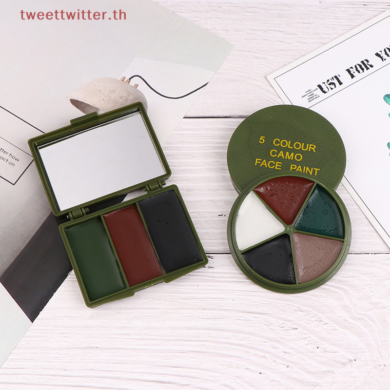 สีหน้าลายพรางทวิตท์พร้อมกระจกสําหรับกิจกรรมฮังจานคอสเพลย์ ไทย