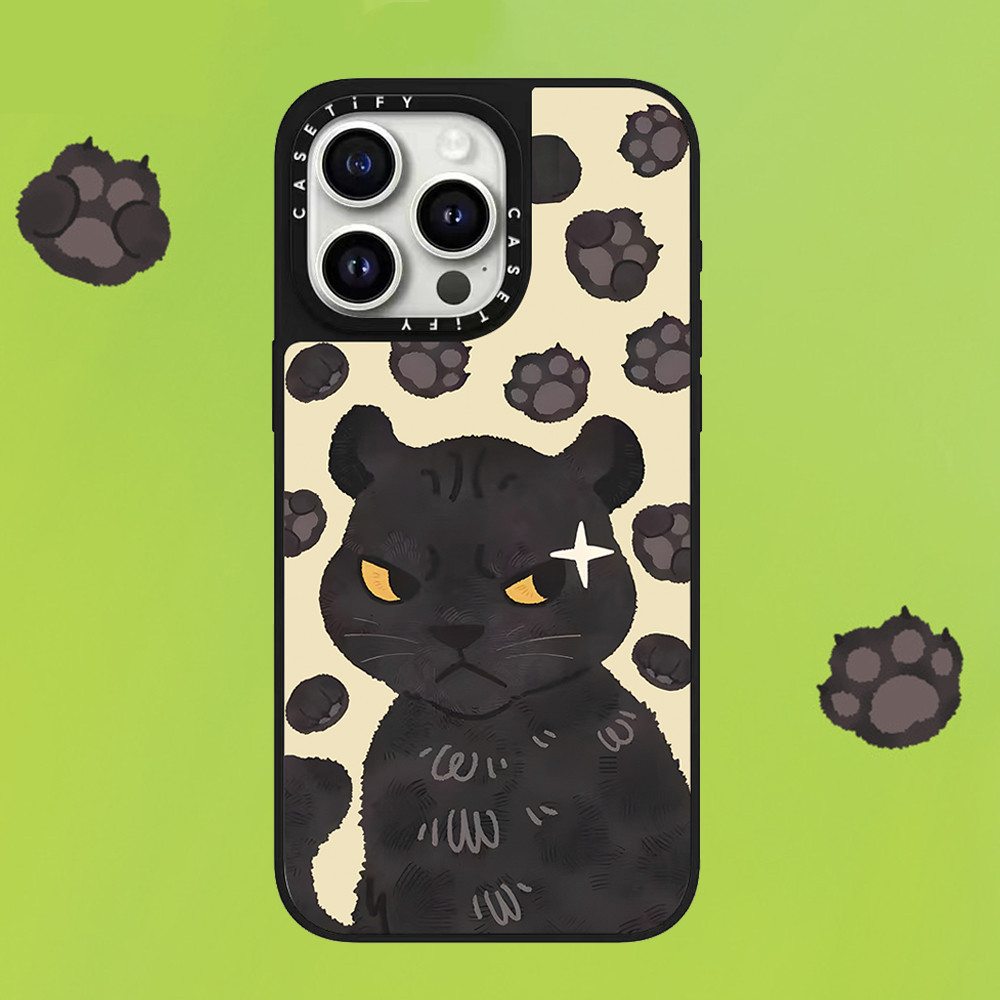 น่ารักจิ้งจอกน้อยกระจกเคสโทรศัพท์สําหรับ IPhone 15 ProMax 15Pro 15 14 13 12 11 Pro Max กรณีห่อกันกระแทก Matte frosted ด้านหลังปกแข็ง