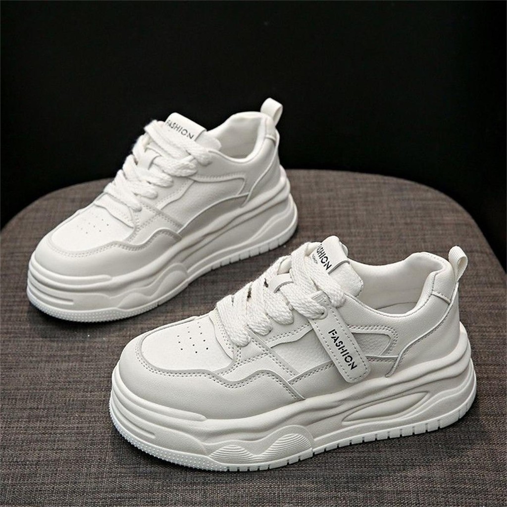 ส่งจากไทย ส่งเร็ว 2025 NEW หญิง รองเท้าสีขาว รองเท้าผ้าใบ หมีแพนด้าขาวดำ วัสดุเกรดดี เก็บเงินปลายทาง