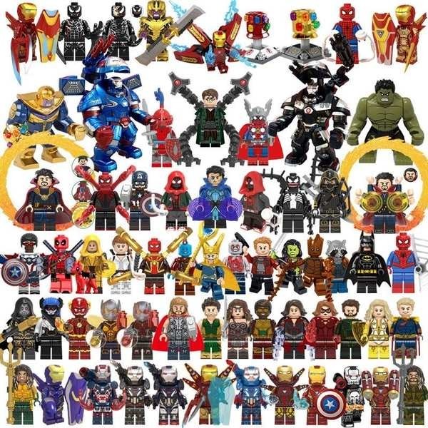 เลโก้นาโน เลโก้ มินิฟิกเกอร์ Marvel LEGO, อเวนเจอร์ส, ฮีโร่, สไปเดอร์แมน, ไอรอนแมน, บล็อกอาคาร, ของเล่นเพื่อการศึกษาสําหรับเด็กผู้ชาย