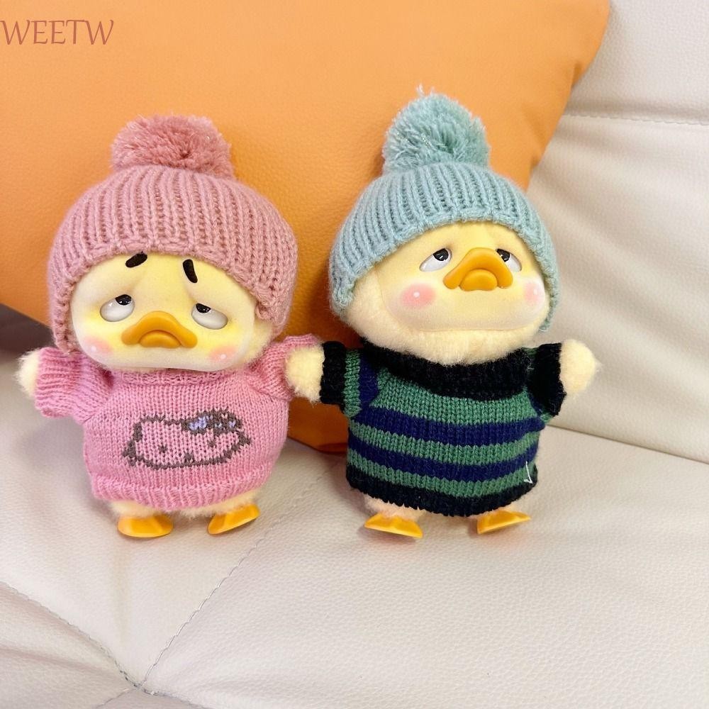 Wewt เสื้อผ้าเป็ด Annoying ทํางานดังนั้น Annoying ของเล่นอุปกรณ์เสริม Upsetduck ตุ๊กตาเสื้อผ้า, สูท Sad เป็ดเปลี่ยนเสื้อกันหนาวลาย 15 ซม.ผ้าฝ้ายตุ๊กตาเสื้อผ้าเด็กของขวัญ