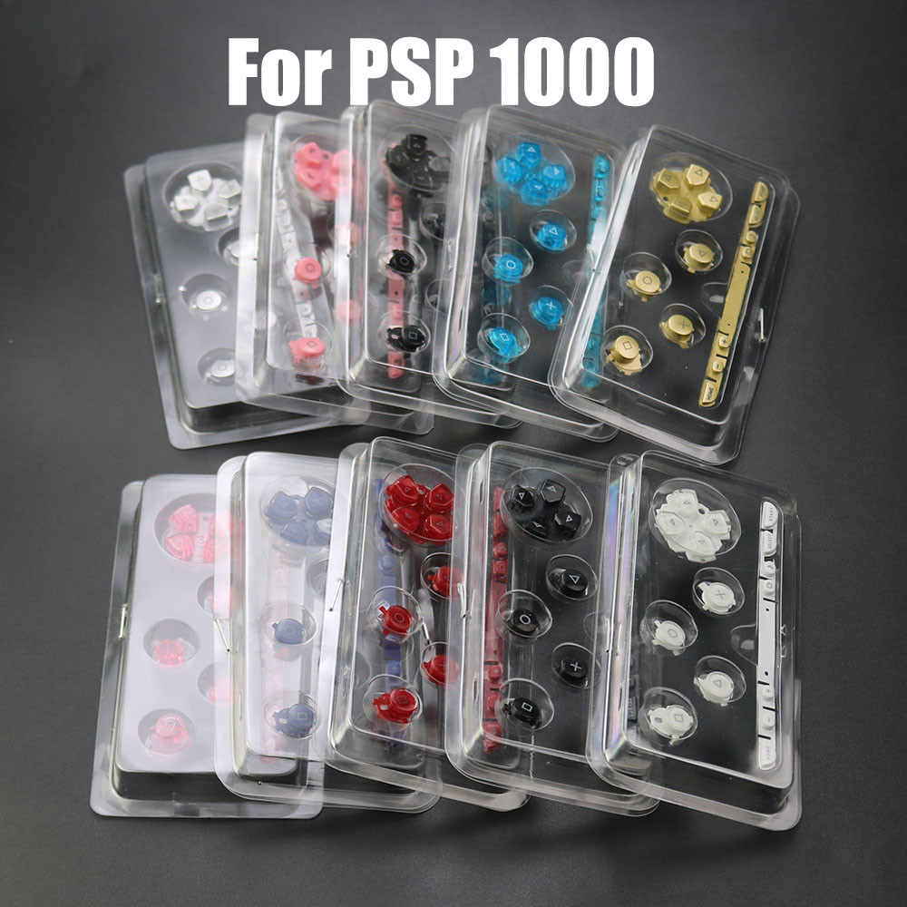 1 ชุดสําหรับ PSP 1000 คอนโซลอะไหล่ปุ่มชุด 3 ใน 1 full key Kit สําหรับ PSP 1000 คอนโซลอะไหล่ปุ่ม ABXY ปุ่มชุด