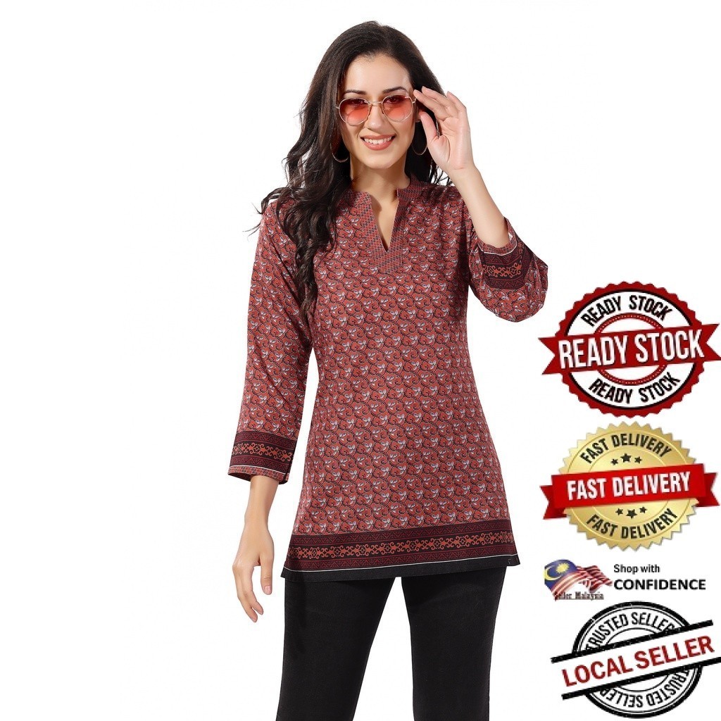 Kurti ผู้หญิงอินเดียออกแบบใหม่ kurti ชุด kurti plus size kurti มุสลิม kurti ชุดพร้อมกางเกง kurti top