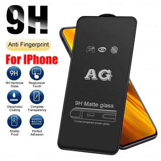 2PC AGฟิล์มกันรอยด้าน For iPhone 17 16 11 12 13 14 15 Pro Max XR 6 7 8 Plus SE XSMax ป้องกันลายนิ้วมือฟิล์มกันรอยแบบเต็ม