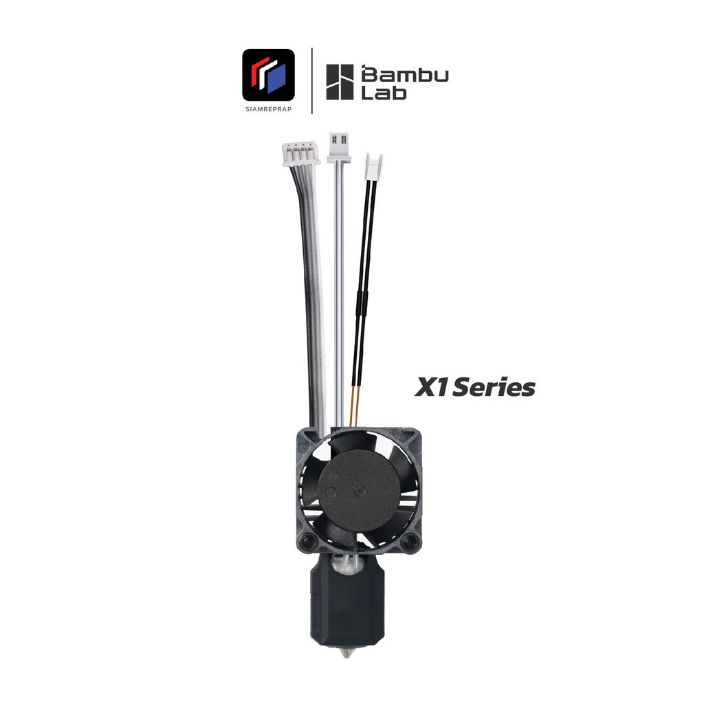 หัวฉีดชุบแข็งพร้อมใช้งาน สำหรับเครื่อง Bambulab X1 Series ของแท้จากโรงงาน มีขนาดรูให้เลือก 0.2 / 0.4 / 0.6 / 0.8 mm
