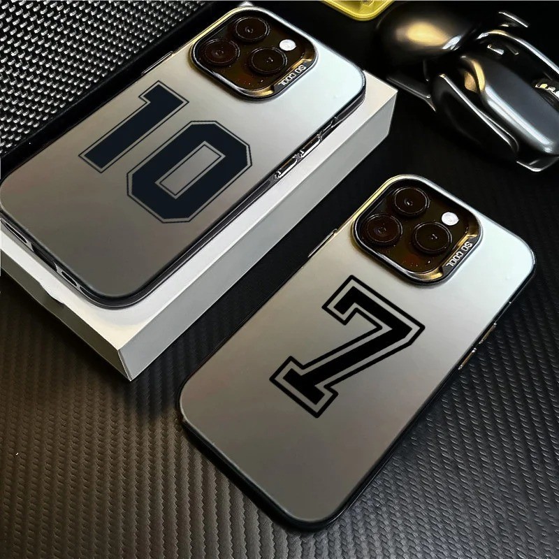 สําหรับxiaomi Mi 14 13 12 12T 13T Pro Mi 11 Lite 5G NE Poco F5 X5 X6 M6 F6 Pro Footballer Luckyตัวเลขเจ็ดสิบหรูหราIMDชุบโลหะกันกระแทกป้องกันกรณี