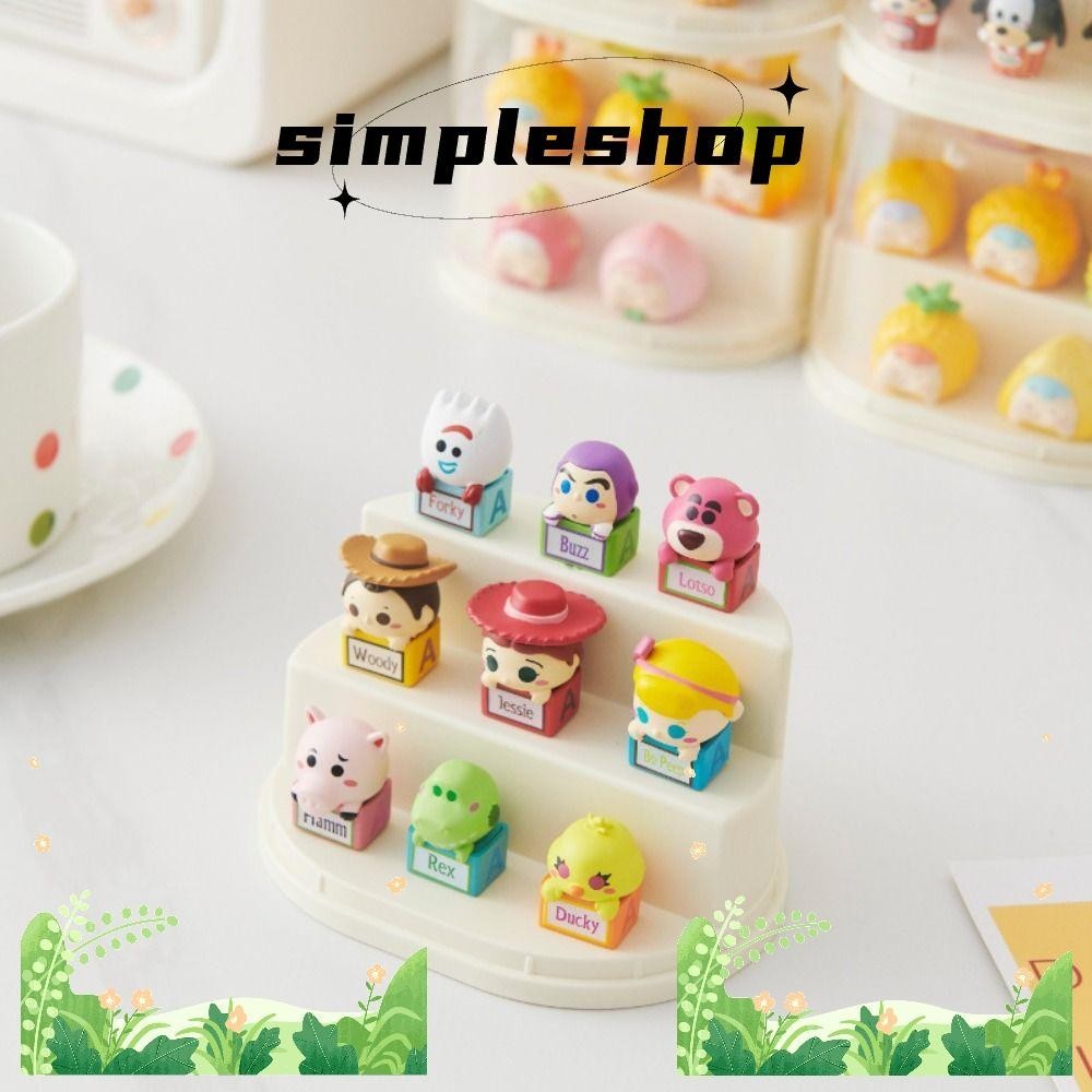 ตู้โชว์กล่อง SIMPLE Pop Mart, จอแสดงผลฟิกเกอร์ Pop Mart โปร่งใสแบบถอดได้, กล่องเก็บของตุ๊กตาอุปกรณ์เ