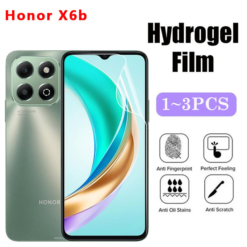 Honor X6C X6B X6A 4G 2024 ฟิล์มไฮโดรเจลป้องกันหน้าจอปกอ่อนฟิล์มใสบนHonorX6b HonorX6C X6 C b X6B hono