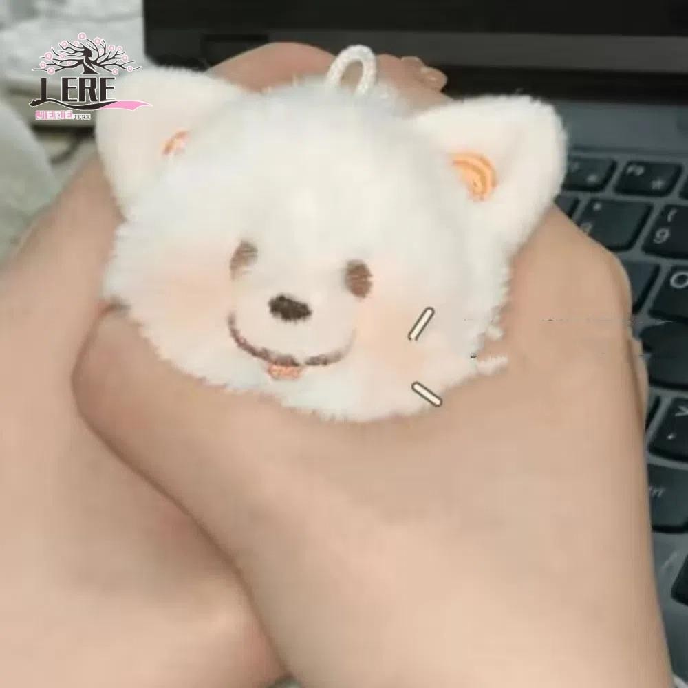 เจรีมี1 ซามอยด์ จี้ตุ๊กตา, ใส่ลิ้นสัตว์ ซามอยด์ ตุ๊กตาพวงกุญแจ, กระเป๋าเสน่ห์สุนัขยิ้มนุ่ม ซามอยด์ ตุ๊กตาตุ๊กตาพวงกุญแจกระเป๋าอุปก