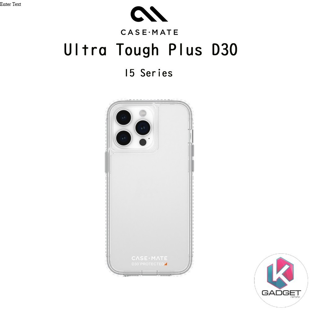 Case-Mate Tough Plus D3O เคสใสกันกระแทกระดับ4.8เมตรเกรดพรีเมี่ยม เคสสำหรับ iPhone15/15Plus/15Pro/15P