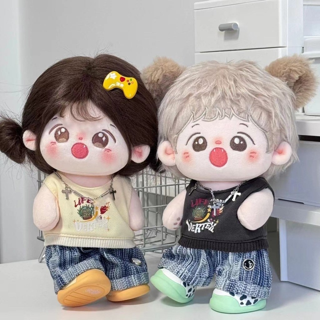 20เซนติเมตรผ้าฝ้ายตุ๊กตาเสื้อผ้าแขนกุดสดชื่นสูทตุ๊กตาตุ๊กตาเปลี่ยนเสื้อผ้าไม่มีแอตทริบิวต์เสื้อผ้าเด็ก